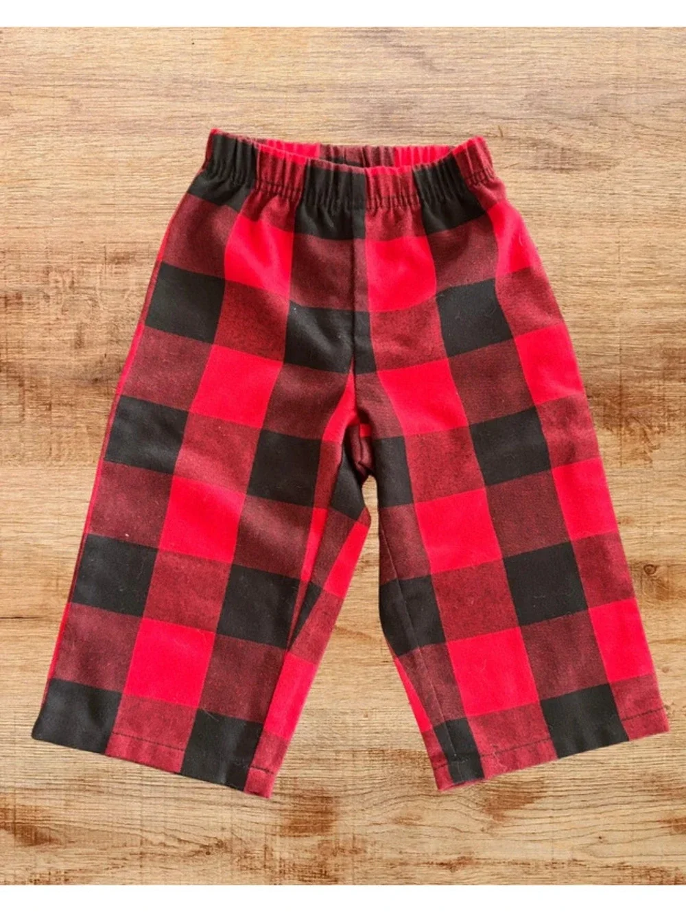 Old Navy 6-12M Red Buffalo Plaid Baby Pants Holiday Christmas